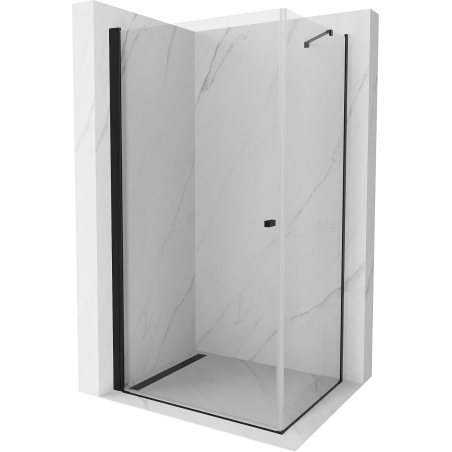 Mexen Pretoria kabina prysznicowa uchylna 90 x 100 cm, transparent, czarna - 852-090-100-70-00