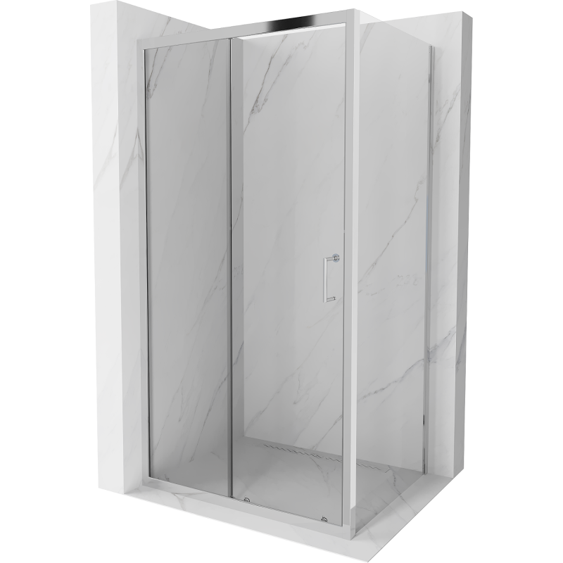 Mexen Apia kabina prysznicowa rozsuwana 135 x 80 cm, transparent, chrom - 840-135-080-01-00