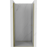 Mexen Pretoria drzwi prysznicowe uchylne 70 cm, transparent, złote - 852-070-000-50-00