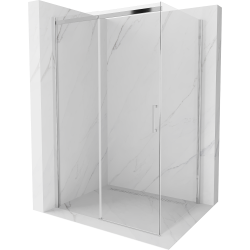 Mexen Omega kabina prysznicowa rozsuwana 110 x 100 cm, transparent, chrom - 825-110-100-01-00