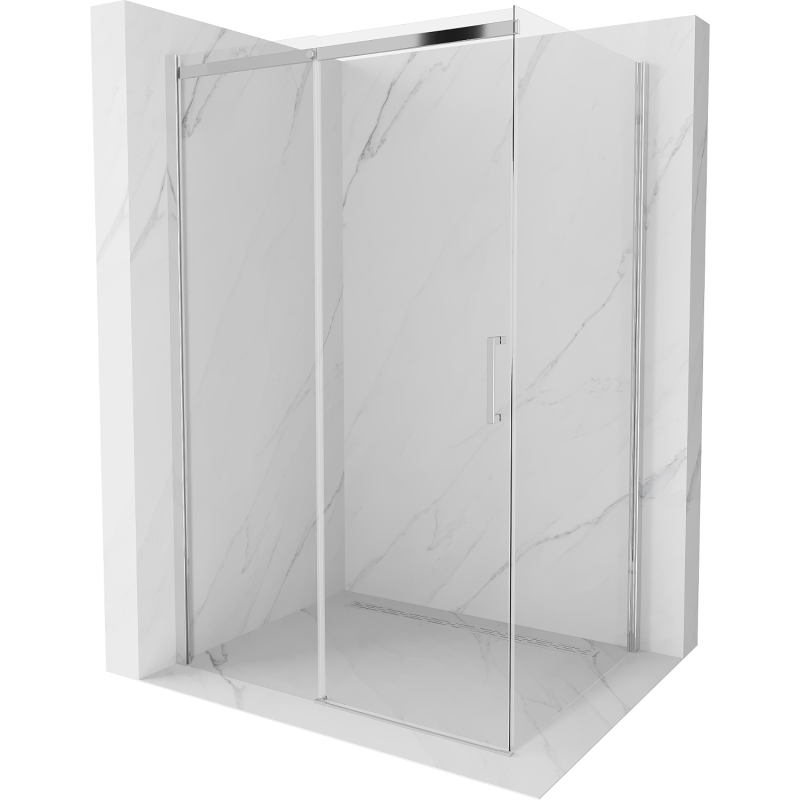 Mexen Omega kabina prysznicowa rozsuwana 130 x 100 cm, transparent, chrom - 825-130-100-01-00