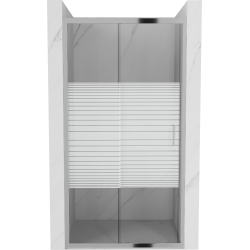 Mexen Apia drzwi prysznicowe rozsuwane 105 cm, pasy, chrom - 845-105-000-01-20
