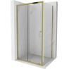 Mexen Apia kabina prysznicowa rozsuwana 125 x 70 cm, transparent, złota - 840-125-070-50-00
