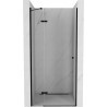 Mexen Roma drzwi prysznicowe uchylne 90 cm, transparent, czarne - 854-090-000-70-00