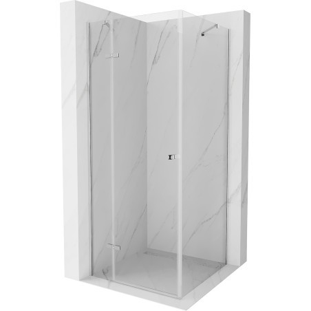 Mexen Roma kabina prysznicowa uchylna 80 x 80 cm, transparent, chrom - 854-080-080-01-00