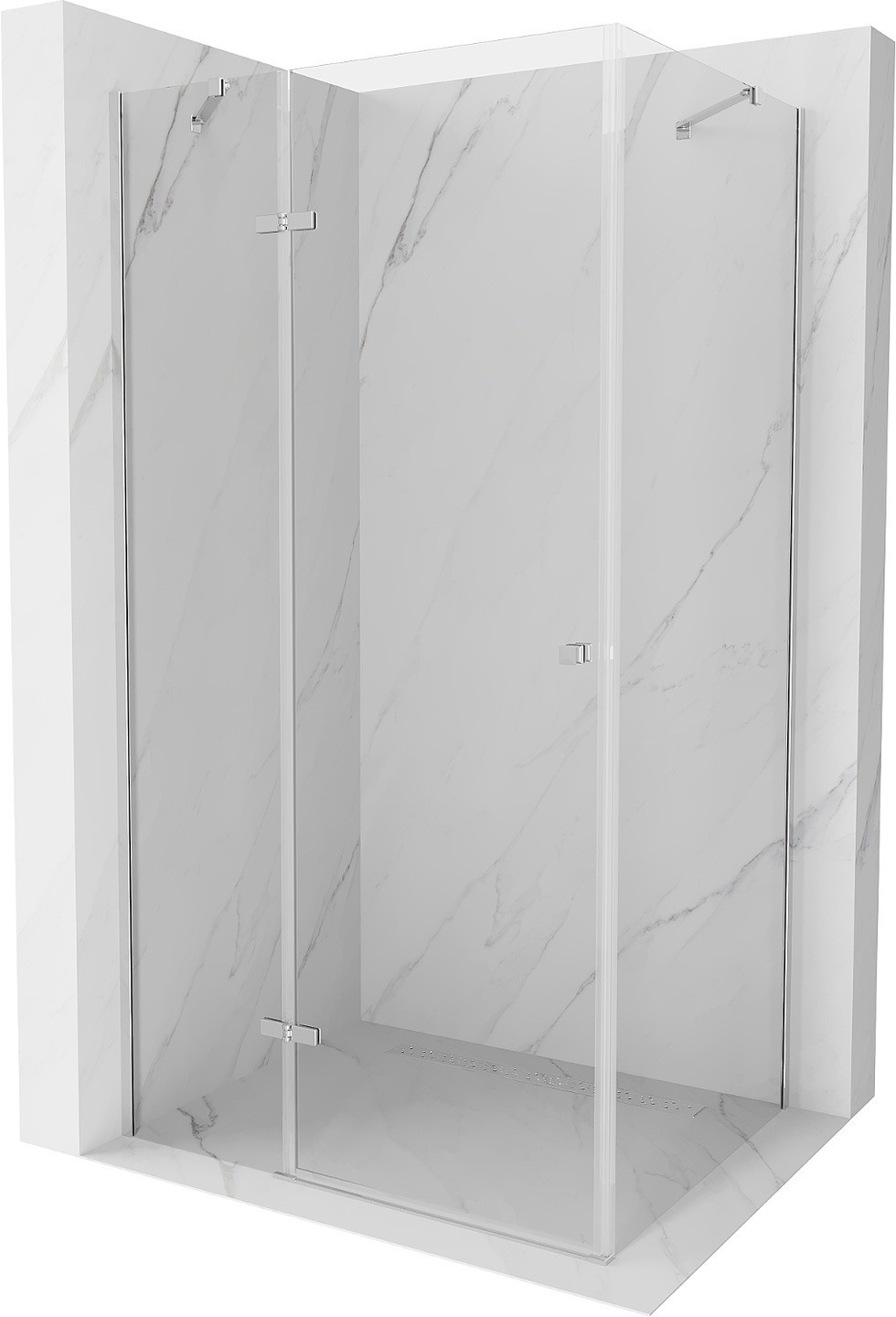 Mexen Roma kabina prysznicowa uchylna 95 x 70 cm, transparent, chrom - 854-095-070-01-00