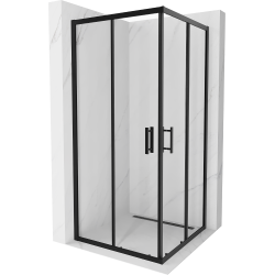 Mexen Rio kabina prysznicowa kwadratowa 90 x 90 cm, transparent, czarna - 860-090-090-70-00