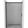 Mexen Omega drzwi prysznicowe rozsuwane 150 cm, transparent, czarne - 825-150-000-70-00