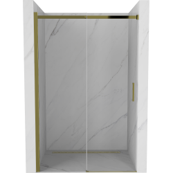 Mexen Omega drzwi prysznicowe rozsuwane 120 cm, transparent, złote - 825-120-000-50-00