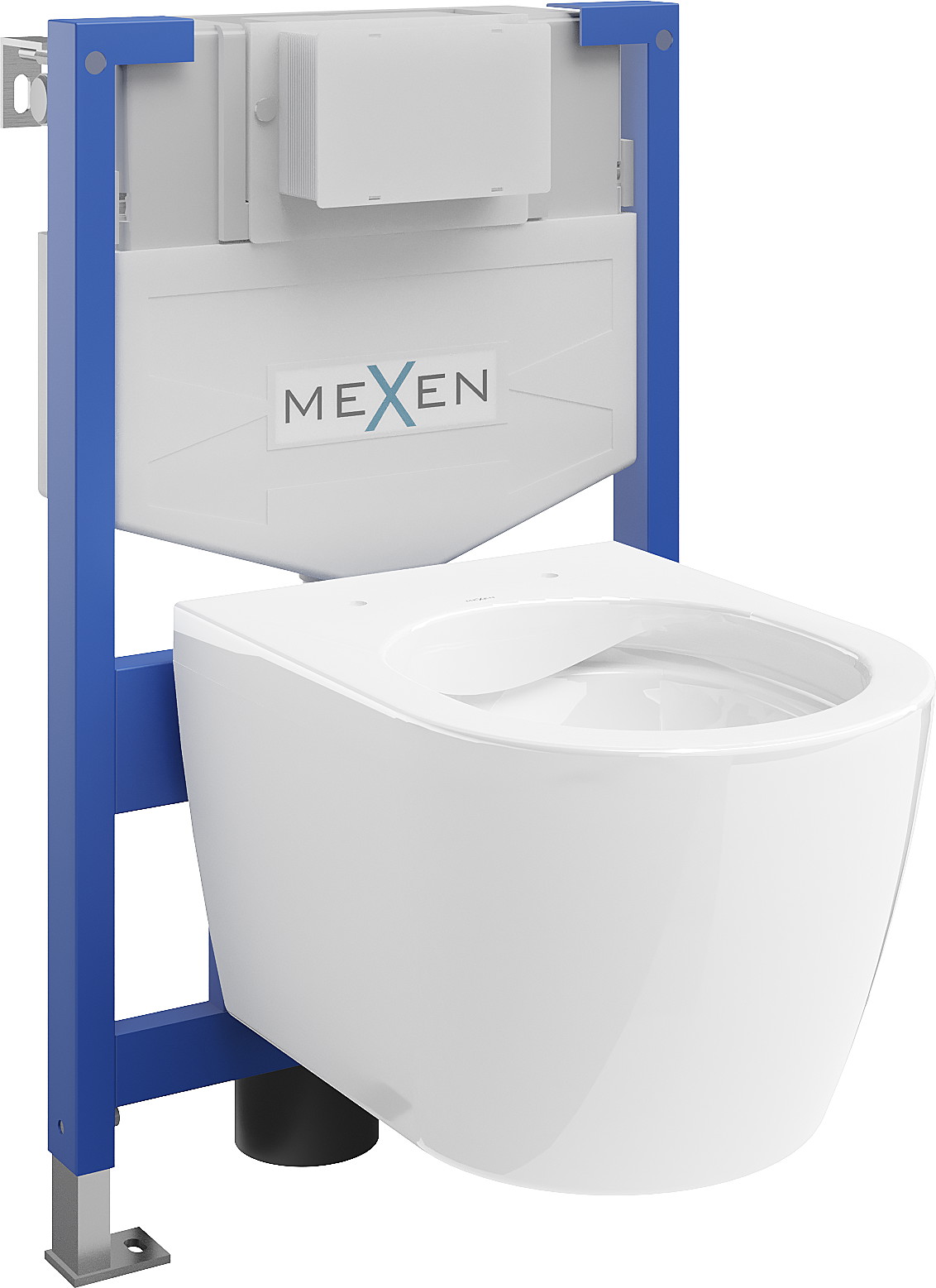 Mexen zestaw podtynkowy WC stelaż Fenix XS-F z miską WC Carmen, biały połysk - 6803388XX00