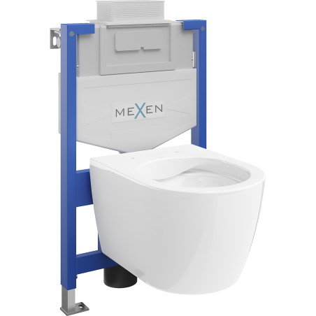 Mexen zestaw podtynkowy WC stelaż Fenix XS-U z miską WC Carmen, biały połysk - 6853388XX00