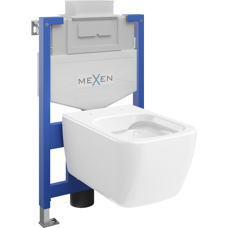 Mexen zestaw podtynkowy WC stelaż Fenix XS-U z miską WC Stella, biały - 6853368XX00