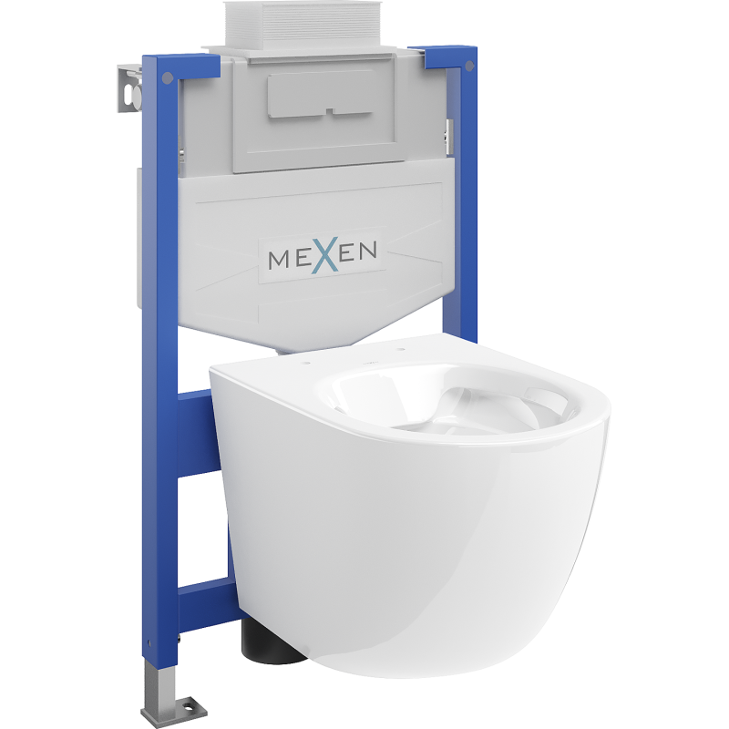 Mexen zestaw podtynkowy WC stelaż Fenix XS-U z miską WC Lena, biały - 6853322XX00