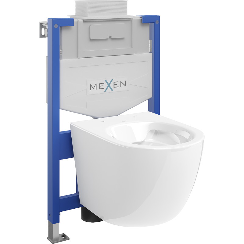 Mexen zestaw podtynkowy WC stelaż Fenix XS-U z miską WC Lena, biały połysk - 6853322XX00