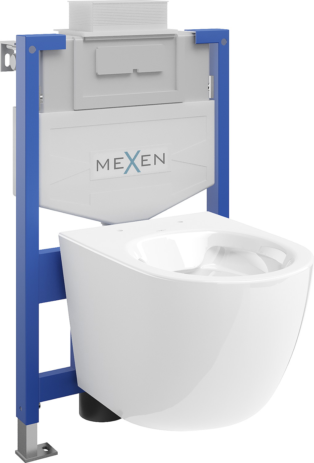 Mexen zestaw podtynkowy WC stelaż Fenix XS-U z miską WC Lena, biały połysk - 6853322XX00