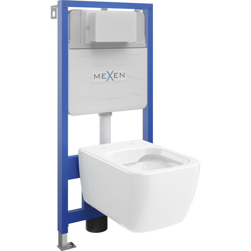 Mexen zestaw podtynkowy WC stelaż Fenix Slim z miską WC Margo, biały - 6103342XX00