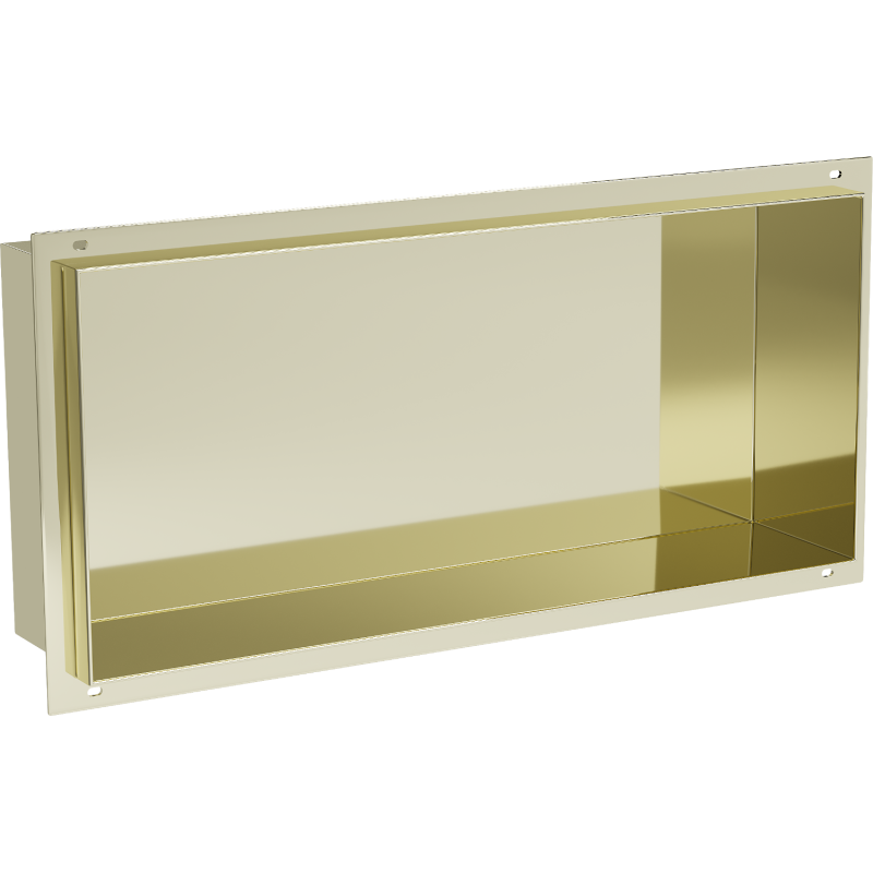 Mexen X-Wall-NR półka wnękowa bez kołnierza 45 x 20 cm, złota - 1951452010
