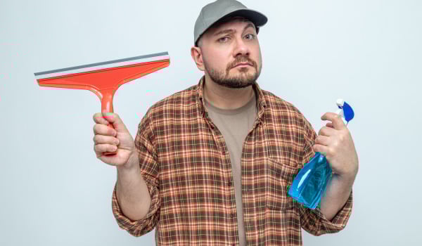 Szybkie sprzątanie ze ściągaczką wody